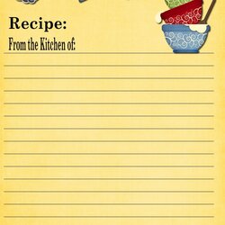 Best Images Of Full Page Printable Recipe Cards Free Template Card Templates Book Blank Recipes Scrapbook
