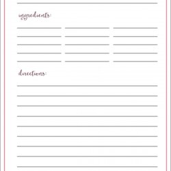 Very Good Image Result For Printable Recipe Papers Cards Free Word Cookbook Stunning Binder Avery Binders