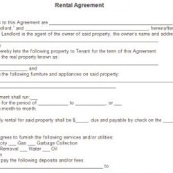 The Highest Standard Rental Agreement Template Free Printable Documents