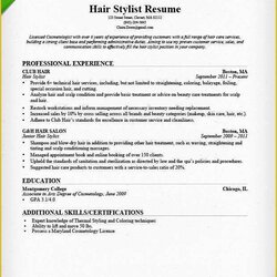 Superior Free Hair Stylist Resume Templates Download Of Hairstylist Sample Amp Writing Guide