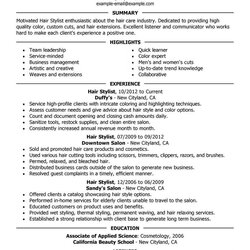 Tremendous Best Hair Stylist Resume Example From Professional Writing Service Salon Examples Spa Fitness