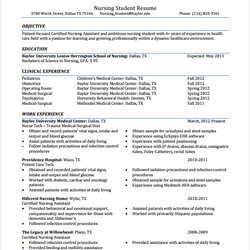 Capital Free Sample Nursing Resume Templates In Ms Word Examples Template