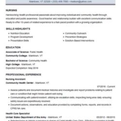 Nursing Resume Template