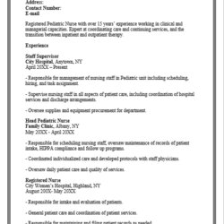 The Highest Quality Nursing Resume Template Free Word Templates Button