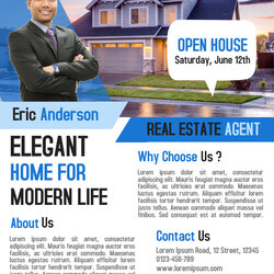 Worthy Real Estate Agent Business Flyer And Poster Template Letter Ts