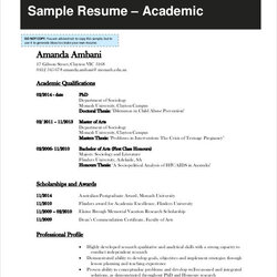 Worthy Academic Curriculum Vitae Templates Doc Width