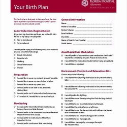 Tremendous Printable Birthing Plan Template Fresh Birth Examples