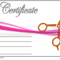 Very Good Hair Salon Gift Certificate Templates Great Ideas Template