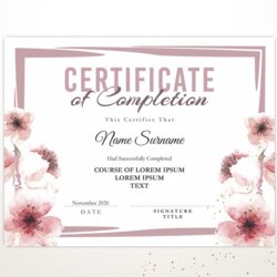 Fine Beauty Salon Certificate Free Printable Hair Gift
