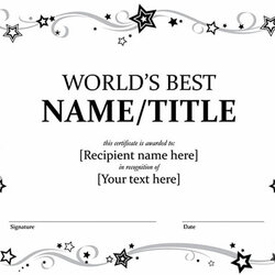 Tremendous Best Free Microsoft Word Certificate Templates Downloads Template Award Make
