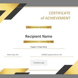 Superlative Award Certificate Template Free Word Templates