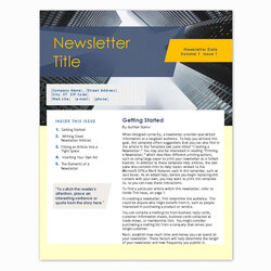 Very Good Free Monthly Newsletter Templates Editable