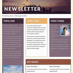 Perfect Simple Newsletter Templates Free Of Microsoft Publisher Template Word Email Editable Digital