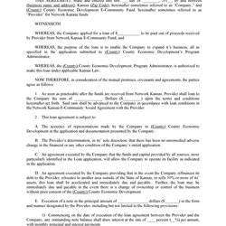 Admirable Free Loan Agreement Templates Word Template Personal Business Kansas Between Network Doc
