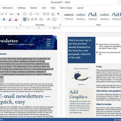 Peerless Microsoft Office Newsletter Template Word Phenomenal Ideas