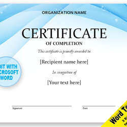 Superior Contemporary Certificate Of Completion Template Digital Download Certificates Achievement Diploma