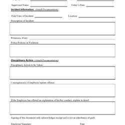 Preeminent Effective Employee Write Up Forms Free Download Form Kb