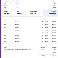 Freelance Design Invoice Template Wave Invoicing Interior None