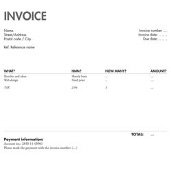 Eminent Freelance Graphic Design Invoice Template Ideas Invoices Receipt Practices Smashing Billing