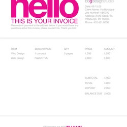 Freelance Designer Invoice Template Ideas Graphic Examples Nice Invoices Receipt Practices Work Example