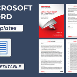 Will Design Editable Microsoft Word Template For Your Business Templates