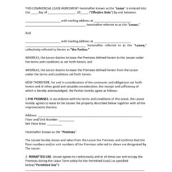 Vermont Rental Lease Agreement Template Doc Agreements Commercial