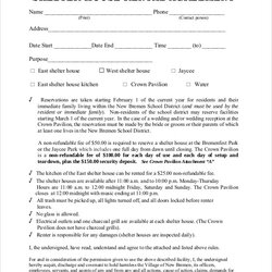 Brilliant Rental Agreement Templates Free Sample Example Format Download Width