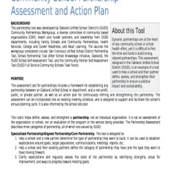 Community School Partnership Assessment And Action Plan Doc Template