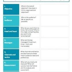 Champion Public Relations Strategy Template Communication Plan Choose Board