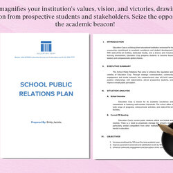 Perfect School Public Relations Plan Template Download In Word Google Docs