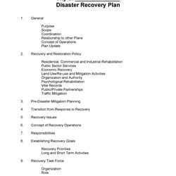 Magnificent Effective Disaster Recovery Plan Templates Template Examples