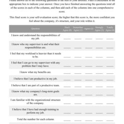 The Highest Quality Employee Self Assessment Evaluation Form Print Big