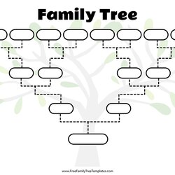 Perfect Blank Family Tree Template Free Templates Fill Large Members