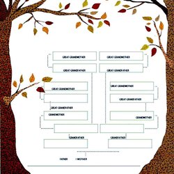 Sterling Family Tree Template Sample Example Chart