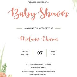 Matchless Baby Shower Invites Templates Free All You Have To Do Is Attach This Invitation Template
