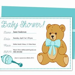 Baby Shower Invitations Sample Elegant Invitation Templates