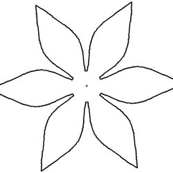 Image Result For Petal Flower Template Free Printable Petals Sunflower Pointed Lilies Stencil Idea Garden