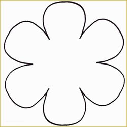 Fantastic Petal Flower Template Free Printable Of Drawn Paper Templates Image Collections