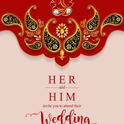 Indian Wedding Invitation Cards Card Template