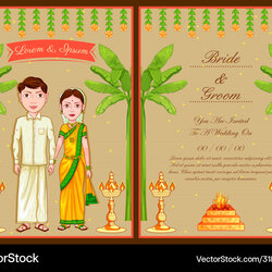 Eminent Indian Wedding Invite Free Template Invitation Couple On Vector