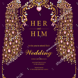 Legit Indian Wedding Invitation Editable Templates Business Template Ideas Peacock Invitations Patterned