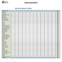 Admirable Business Expense Tracking Template Spreadsheet