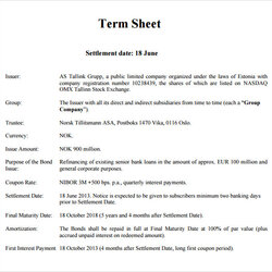 Free Sample Term Sheet Templates In Google Docs Sheets Template Simple Business Word