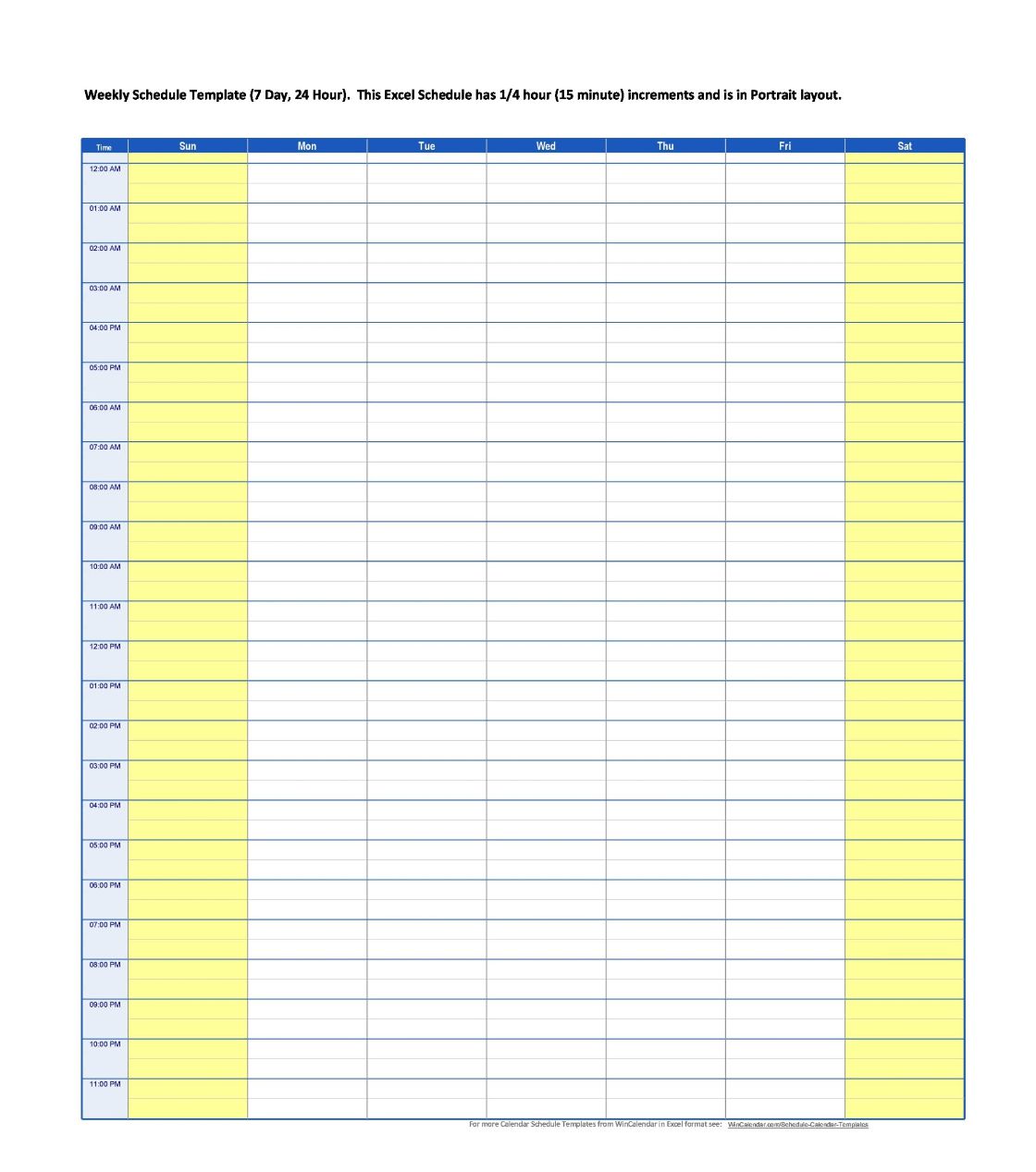 Templates 000 amazing 24 hour schedule template